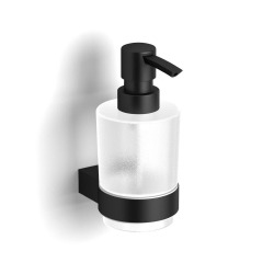 Project distributeur de savon en métal et verre, noir (SATDPROJ99MC)
