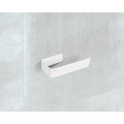 Mood Porte-papier toilette design en acier inoxydable, blanc (SATDMOOD26B)