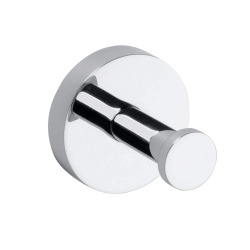 Omega crochet de salle de bain, installation par collage ou perçage, chrome (104106062)