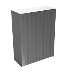 Poubelle murale 6 l inox, chrome mat (101915055)