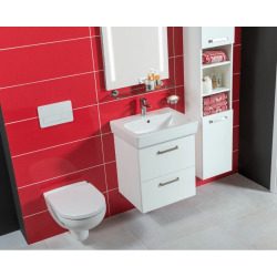 Meuble de salle de bain sous lavabo Jika Lyra Plus Viva 44x40,1x55 cm blanc H40J3824023001