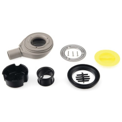 Siphon de receveur de douche Polysan 90 mm, inox (17731)