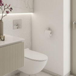 Bormo Porte-papier hygiénique, Chrome (BR1105526)