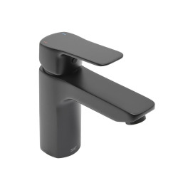Cube Way mitigeur de lavabo à levier sur pied, sans vidage, noir mat (CU271MC)