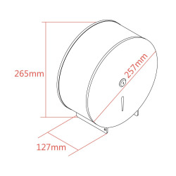 Distributeur de papier toilette Acier inoxydable (69088.4)