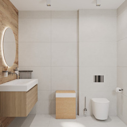 Miroir rond diamètre 80cm, LED, IP44