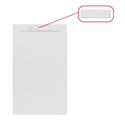 Fusion cache-siphon pour receveur de douche, blanc (SATFUKRYTBL)