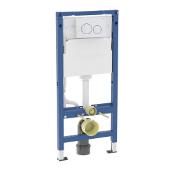 Pack Bâti-support Duofix 112cm + Plaque de commande Delta20 blanc alpin + fixations murales (458.134.11.3)