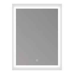 Feel 60x80 cm miroir suspendu rectangulaire avec éclairage LED 3 couleurs et capteur, blanc  (SATZFEELOBLED6080)