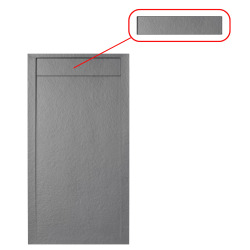 Fusion cache-siphon pour receveur de douche, gris (SATFUPKRYTGRP)