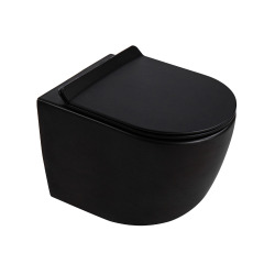 WC suspendu sans bride Tornado Quiet et fixations invisibles + abattant frein de chute (CEPX010RTORP)