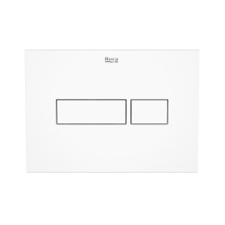 Plaque de commande double touche en plastique, blanc (A890220200)