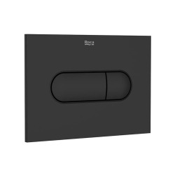 Plaque de commande double touche en plastique, noir mat (A890222206)