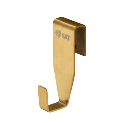 Crochet mural de salle de bain 2,5 cm en acier inoxydable, or (SATWIHACEKBZ)