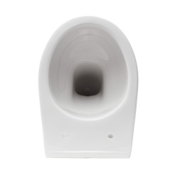 S-line Pro Cuvette suspendue avec vidange horizontal + Abattant, Blanc  (S-LinePro)