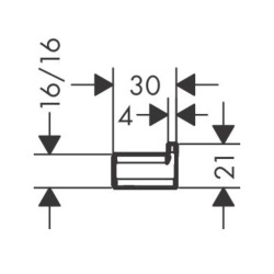 AddStoris Crochet de salle de bain, noir brossé (41742340)