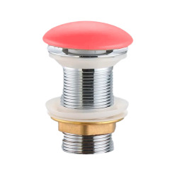 PixL bonde à écoulement libre 5/4 " sans trop plein pour lavabos et vasques, rose mat (CEPXPLUGPM)