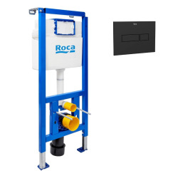 Bâti-support WC suspendu, installation sur cloison légère, hauteur 112 cm, chasse 2/4-6 L + plaque blanche (ROW01-IN)