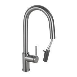 K400 évier en quartz composite avec égouttoir réversible 780x500 mm + Ceramia Timeless mitigeur (G31639TML2BGM-SET)