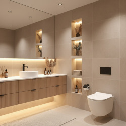 WC suspendu sans bride Tornado Quiet et fixations invisibles + abattant frein de chute (CEPX010RTORP)