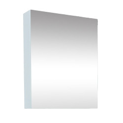 B-Way 60x75 cm armoire de salle de bain en chêne lamellé-collé avec miroir intégré (BWAY60CABOAK)