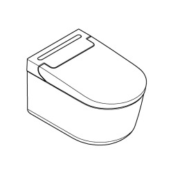 Sensia WC lavant suspendu technologies SkinClean, blanc (G36507SH0)