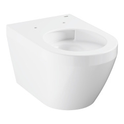 Euro Ceramic cuvette WC suspendu sans bride en céramique avec fixations invisibles, blanc (102485SH00)
