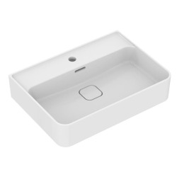 Strada II lavabo 600x430 mm 1 trou + Grohe mitigeur monocommande lavabo taille S, chrome (T300001G23328000)