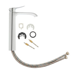 Infinitio mitigeur de lavabo haut sans vidage, chrome (SATBSINF285)