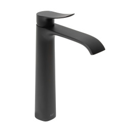 Infinitio mitigeur de lavabo haut, sans vidage, noir mat (SATBSINF285C)