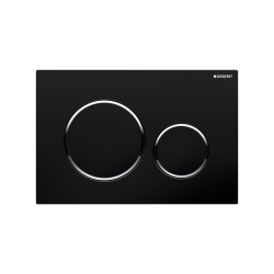 Geberit Plaque de déclenchement WC DUOFIX SIGMA 20 noir chromé  (115.882.KM.1)