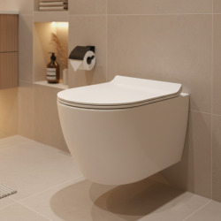 Pack WC bâti-support + WC suspendu sans bride Ceramia PixL avec abattant SoftClose + plaque (ROCEPXWT01-FR)