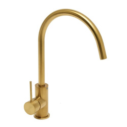 Aurum mitigeur évier à levier sur pied 36,3 cm avec bras pivotant, or brossé (SATBAUR280BG)