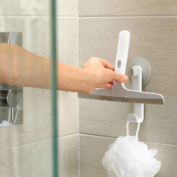 EasyStore™ raclette de douche avec support, gris clair (70560)