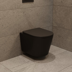 Duofix pack WC bâti-support + WC suspendu sans bride Ceramia avec abattant SoftClose + plaque (GEBCE14BMT01-FR)