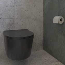 Pack WC bâti-support + WC suspendu sans bride Swiss Aqua Technologies avec abattant SoftClose + plaque (ROSTBRBMR01-FR)