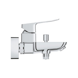 Dice mitigeur monocommande bain/douche mural à levier 150 mm, sans ensemble de douche, chrome brillant (1018720000)