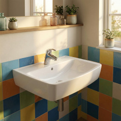 Rekord Lavabo de meubles 50cm, avec mitigeur et débordement (K91952000)