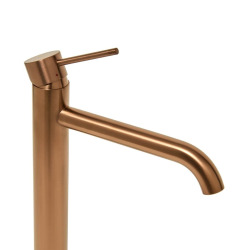 Aurum mitigeur lavabo 30,8 cm à levier, sans vidage en acier inoxydable, or rose brossé (SATBAUR285BRG)