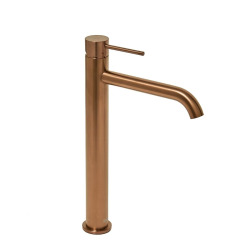 Aurum mitigeur lavabo haut 30,8 cm en acier inoxydable, à levier, sans vidage, or rose brossé (SATBAUR285BRG)