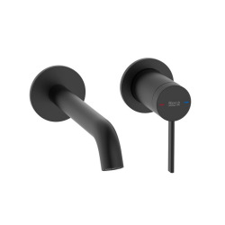 Ona mitigeur de lavabo à levier à encastrer, sans corps d'encastrement, noir mat (A5A359ENB0)