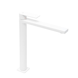 B-Way Mitigeur XL pour lavabo avec levier, Blanc mat