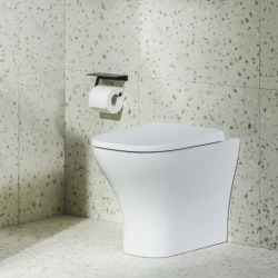 Optica cuvette WC à poser en céramique, chasse d'eau Vortex, vendu sans abattant, blanc (A347V15000)