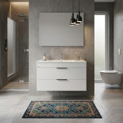 CUBE - Vanity Unit Meuble 2 tiroirs + Lavabo (H4536521763001)