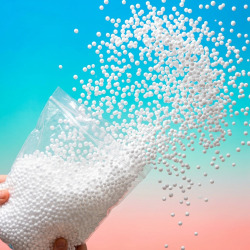 Billes de Polystyrène 50L, Perle BS pour Remplissage de Pouf/Coussin/Peluche, non hydrophile et anti-feu (PERLES50)